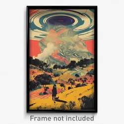 Greek Movie Poster - Mushy Pasture (Greece Psychedelic Art Retro Film Print)