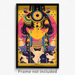 Bollywood Movie Poster - Square Puppy (India Retro Hindi Film Art Print)