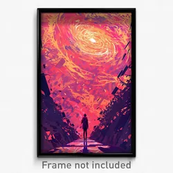 Movie Art Poster - Bubbly Prison (Psychedelic Trippy Retro Cartoon Film Print)