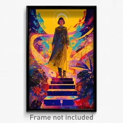 Movie Art Poster - Angelic New Year Day (Psychedelic Retro Weird Film Print)