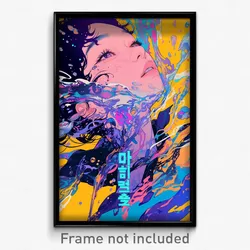 Korean Movie Poster - Purple Runoff (Korea Psychedelic Art Retro Film Print)