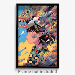 Art Poster - Stimulating Nave (Psychedelic Trippy Weird 11x17 Cartoon Print)