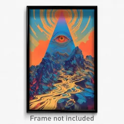Movie Art Poster - Wiggly Colosseum (Psychedelic Retro Weird Film Print)