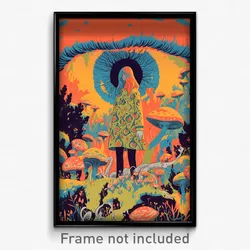 Icelandic Movie Poster - Multicolored Grass (Iceland Retro Film Art Print)
