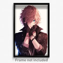 Anime Art Poster - Boy Feeling Helpless Wearing Noteworthy Elbow Gloves (Print)
