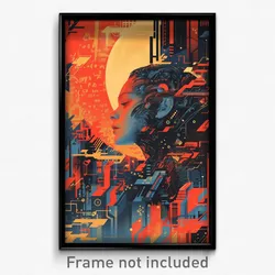 Russian Movie Poster - Outlandish Loft (Russia Psychedelic Art Retro Film Print)