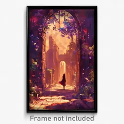 Art Poster - Flashy Path (Psychedelic Trippy Weird 11x17 Cartoon Print)