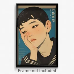 Korean Movie Poster - Boy Feeling Sympathy, Wonderful Grey Sailor Collar (Print)