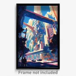 Movie Art Poster - Fabulous Alley (Psychedelic Trippy Retro Cartoon Film Print)