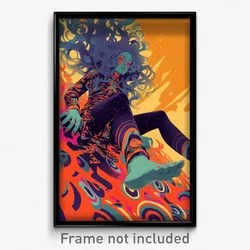 Icelandic Movie Poster - Woman Feeling Dispirited, Quixotic Shoe Dangle (Print)