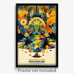 Russian Movie Poster - Incredible Dell (Russia Psychedelic Art Retro Film Print)