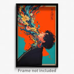 Vietnamese Movie Poster - Boy Feeling Epiphany, Fluid Heart Necklace (Art Print)