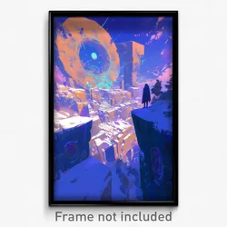 Art Poster - Rundown Snowfields (Psychedelic Trippy Weird 11x17 Print)