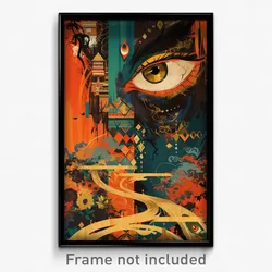 Bollywood Movie Poster - Coarse Crossroad (India Retro Hindi Film Art Print)