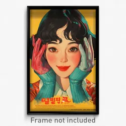 Korean Movie Poster - Girl Feeling Friendliness, Imaginative Two Tone Gloves