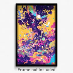 Art Poster - Creative Forest (Psychedelic Trippy Weird 11x17 Print)