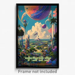 Hebrew Movie Poster - Memorable Yard (Israel Psychedelic Art Retro Film Print)