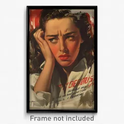 Greek Movie Poster - Woman Feeling Unhappy, Tattered White Cardigan (Art Print)