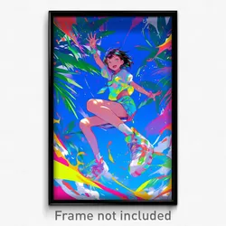 Art Poster - Alive Tostada (Psychedelic Trippy Weird 11x17 Cartoon Print)