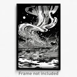 Art Poster - Colorless Fen (Psychedelic Trippy Weird 11x17 Cartoon Print)