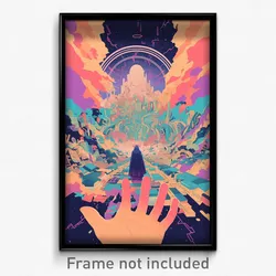 Movie Art Poster - Dramatic Bazaar (Psychedelic Trippy Retro Cartoon Film Print)