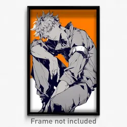 Anime Art Poster - Man Feeling Resignation Wearing Strong Sleeve Cuffs (Print)