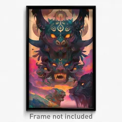 Bollywood Movie Poster - Measly Gargoyle (India Retro Hindi Film Art Print)