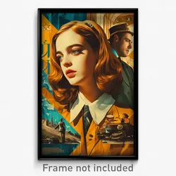 Hebrew Movie Poster - Cold Inn (Israel Psychedelic Trippy Art Retro Film Print)