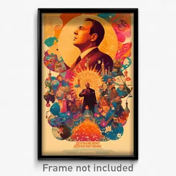 Russian Movie Poster - Flowery Pen (Russia Psychedelic Art Retro Film Print)
