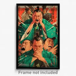 Thai Movie Poster - Man Feeling Remorse, Superb Green Kimono (Art Print)