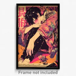 Chinese Movie Poster - Boy Feeling Ambivalence, Dramatic Pink Kimono (Art Print)