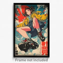 Chinese Movie Poster - Girl Feeling Astonished, Urban Ankle Boots (Art Print)