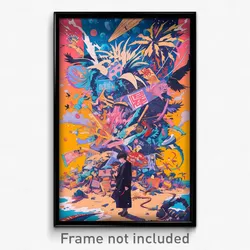 Chinese Movie Poster - Imperfect Pier (China Psychedelic Art Retro Film Print)