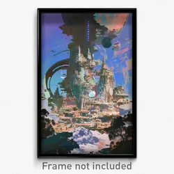 Movie Art Poster - Distorted Estate (Psychedelic Retro Weird Film Print)