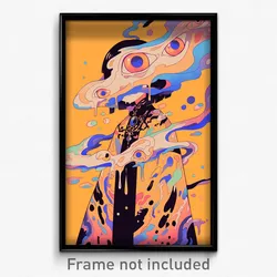 Art Poster - Brown Mere (Psychedelic Trippy Weird 11x17 Cartoon Print)