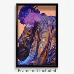 Art Poster - Man Feeling Bitter Sweetness, Glossy Multicolored Jacket (Print)