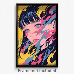 Icelandic Movie Poster - Colorless Face (Iceland Retro Film Art Print)