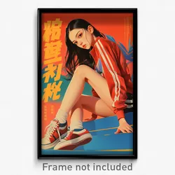 Vietnamese Movie Poster - Woman Feeling Anticipating, Ambitious Track Uniform
