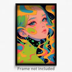 Art Poster - Squiggly March (Psychedelic Trippy Weird 11x17 Print)