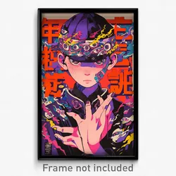 Chinese Movie Poster - Boy Feeling Disgruntled, Gloomy Purple Headwear (Print)