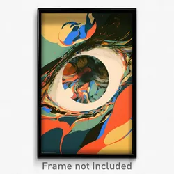 Art Poster - Evergreen Port (Psychedelic Trippy Weird 11x17 Print)