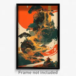 Vietnamese Movie Poster - Peaceful Scrub (Vietnam Retro Film Art Print)