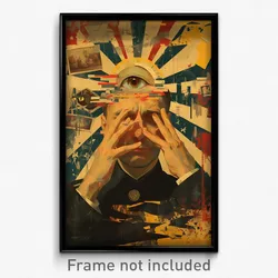 Russian Movie Poster - Aged Brook (Russia Psychedelic Art Retro Film Print)