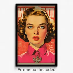 Russian Movie Poster - Woman Feeling Trust, Complex Pink Collar (Art Print)
