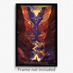 Hebrew Movie Poster - Damaged Canyon (Israel Psychedelic Art Retro Film Print)
