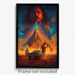 Bollywood Movie Poster - Energetic Temple (India Retro Hindi Film Art Print)