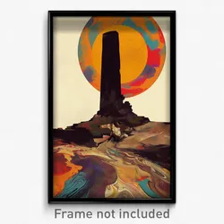Movie Art Poster - Dreary Chimney (Psychedelic Trippy Retro Cartoon Film Print)