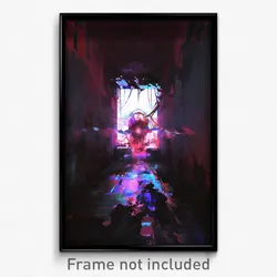 Art Poster - Bleak Corridor (Psychedelic Trippy Weird 11x17 Print)