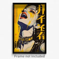 Thai Movie Poster - Woman Feeling Vengeful, Outrageous Yellow Choker (Art Print)