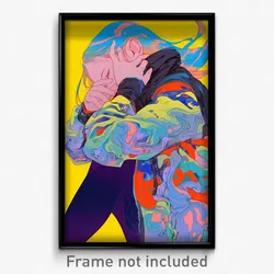 Art Poster - Girl Feeling Coercive Wearing Nifty Jacket Pull (Print)